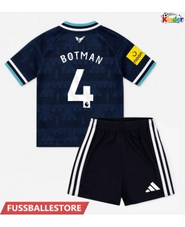 Günstige Newcastle United Sven Botman #4 Auswärts Trikotsatzt Kinder 2026-27 Kurzarm (+ Kurze Hosen)